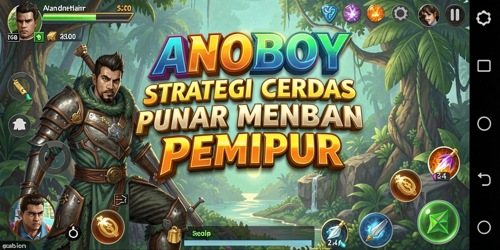 Tampilan permainan ANOBOY yang intens dan strategis.