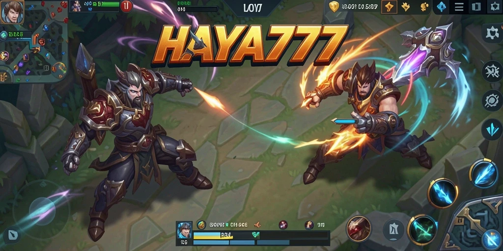 Gameplay seru di HAYA777 dengan karakter dan pertempuran tim.