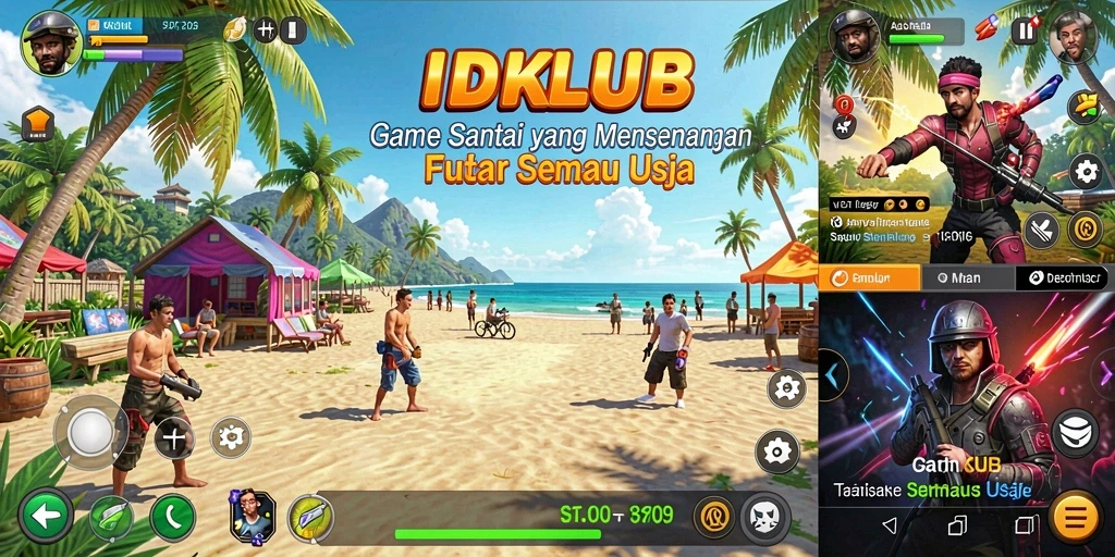 Tampilan gameplay IDKLUB dengan grafis menarik dan interaktif.