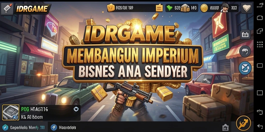 Screenshot menunjukkan pemain mengelola bisnis Tycoon dengan strategis.