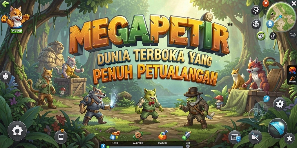 Gameplay seru di dunia terbuka MEGAPETIR.