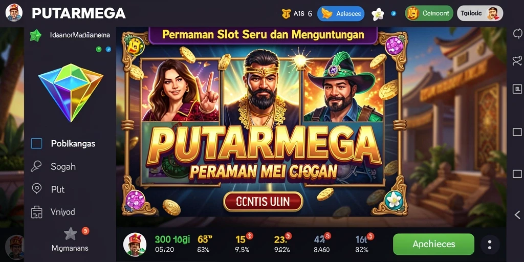 Tampilan gameplay seru dari PUTARMEGA yang memikat.