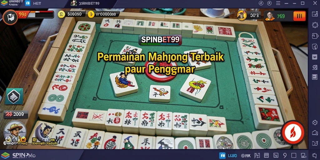 Tangkapan layar gameplay SPINBET99 menampilkan aksi seru Mahjong.