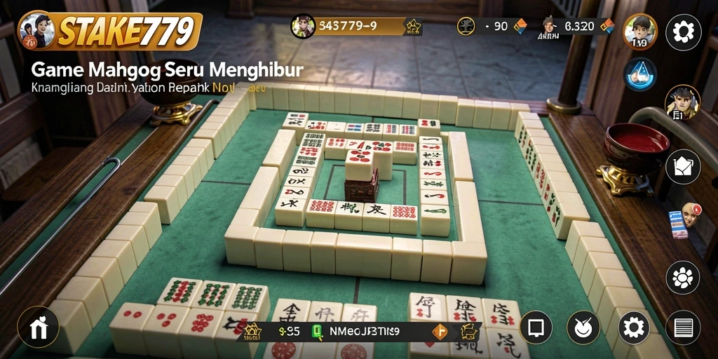 Screenshot gameplay STAKE779 menampilkan suasana Mahjong yang menarik.
