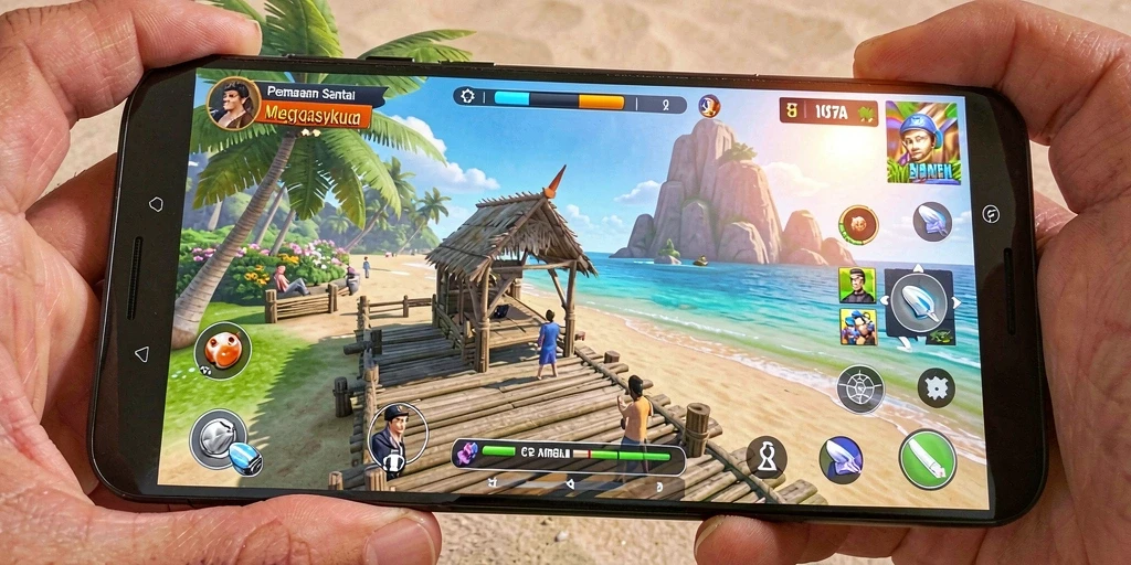 Tangkapan layar gameplay T6 menampilkan momen seru saat menyelesaikan level.