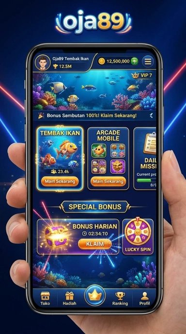 Halaman katalog aplikasi oja89 dengan banyak pilihan menarik.